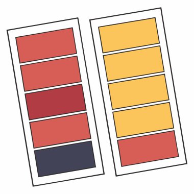 Renk tekerli renk paleti, Vintage renk paleti