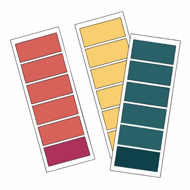 Renk tekerli renk paleti, Vintage renk paleti