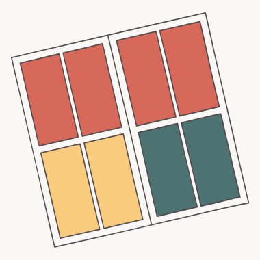 Renk tekerli renk paleti, Vintage renk paleti