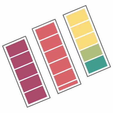 Renk tekerli renk paleti, Vintage renk paleti