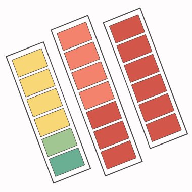 Renk tekerli renk paleti, Vintage renk paleti