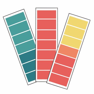 Renk tekerli renk paleti, Vintage renk paleti