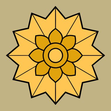 Renkli mandala vektör sanatı