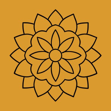 Renkli mandala vektör sanatı