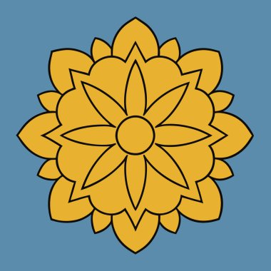 Renkli mandala vektör sanatı