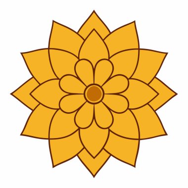 Renkli mandala vektör sanatı