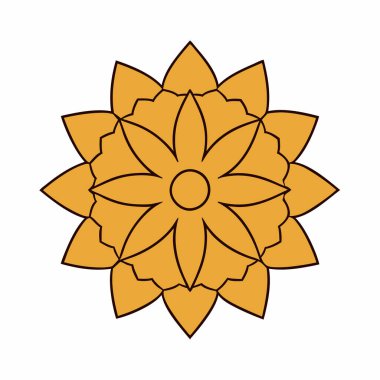 Renkli mandala vektör sanatı
