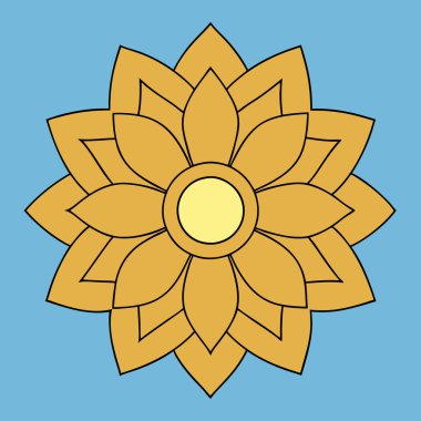 Renkli mandala vektör sanatı