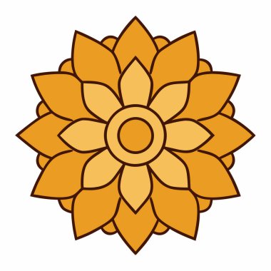 Renkli mandala vektör sanatı