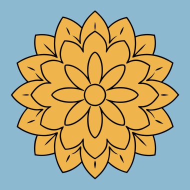 Renkli mandala vektör sanatı