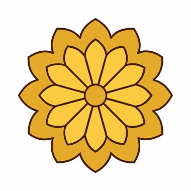 Renkli mandala vektör sanatı