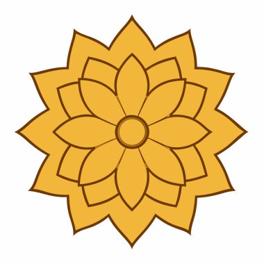 Renkli mandala vektör sanatı