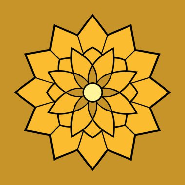 Renkli mandala vektör sanatı