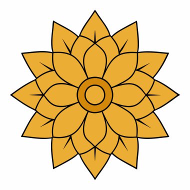 Renkli mandala vektör sanatı