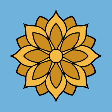 Renkli mandala vektör sanatı