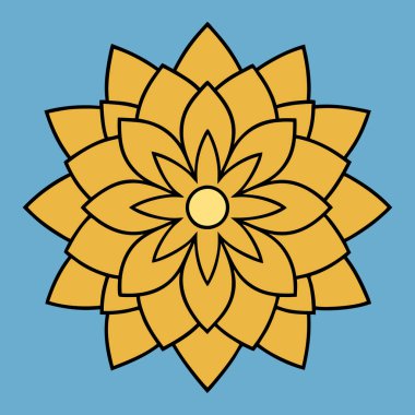 Renkli mandala vektör sanatı