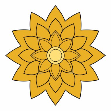 Renkli mandala vektör sanatı