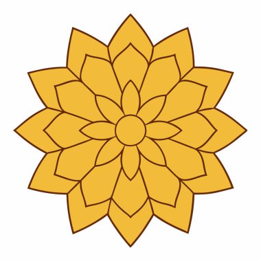 Renkli mandala vektör sanatı