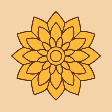 Renkli mandala vektör sanatı