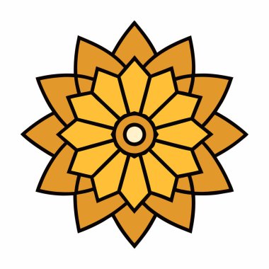 Renkli mandala vektör sanatı