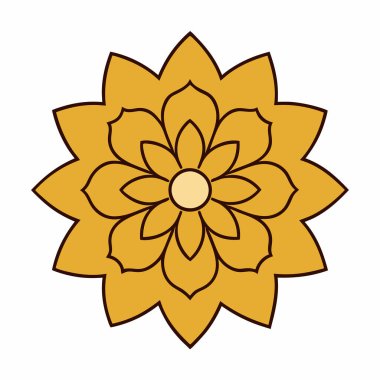 Renkli mandala vektör sanatı