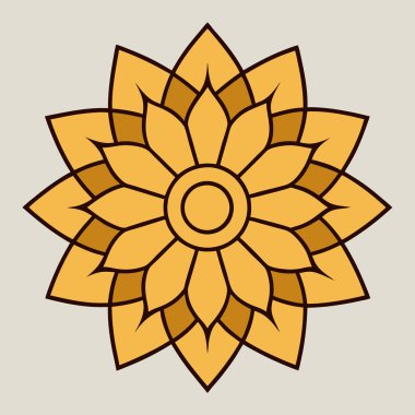 Renkli mandala vektör sanatı