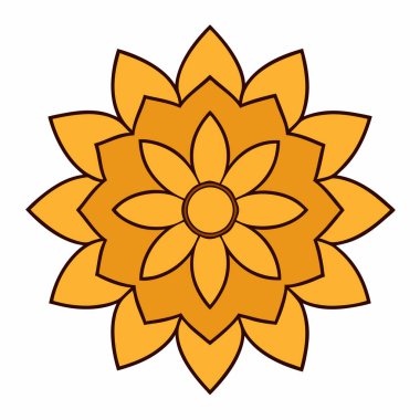 Renkli mandala vektör sanatı