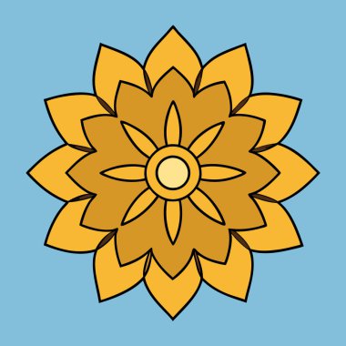 Yaratıcı mandala vektör çizimi