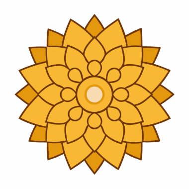 Yaratıcı mandala vektör çizimi