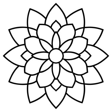 Nilüfer çiçeği vektörü, özet biçimi