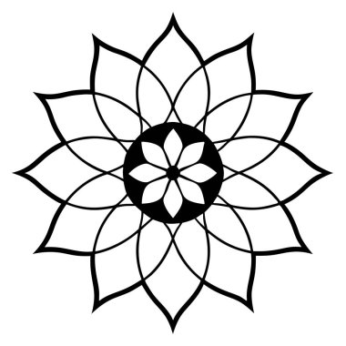 mandala. dekoratif tasarım ögesi.