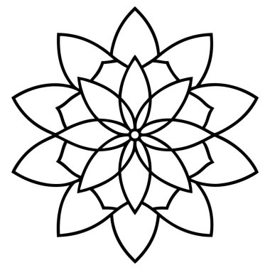 Vektör mandala. Mehndi süs deseni. özet mandala