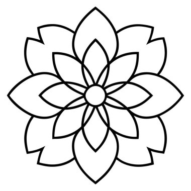 Çiçek yaprakları ikonu. Beyaz arkaplanda izole edilmiş web tasarımı için çiçek yaprakları vektör simgesi