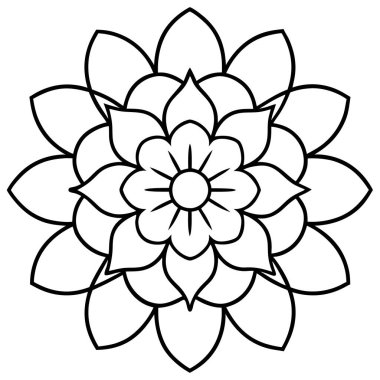 güzel çiçek simge vektör illüstrasyon izole