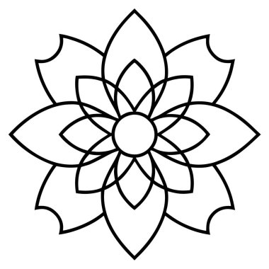 çiçek süsleme simgesi, özet biçimi