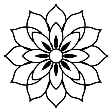 Dekoratif güzel izole simge çiçek