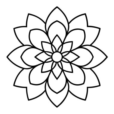 güzel çiçek ikonu vektör illüstrasyon tasarımı