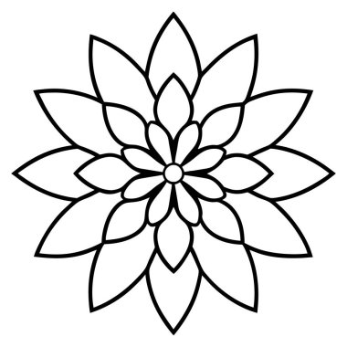 Çiçek dekorasyon ikonu vektör illüstrasyon tasarımı