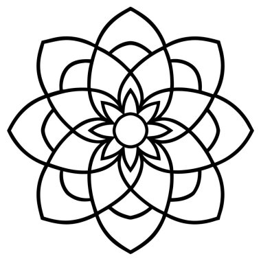 çiçek süsleme simgesi, özet biçimi