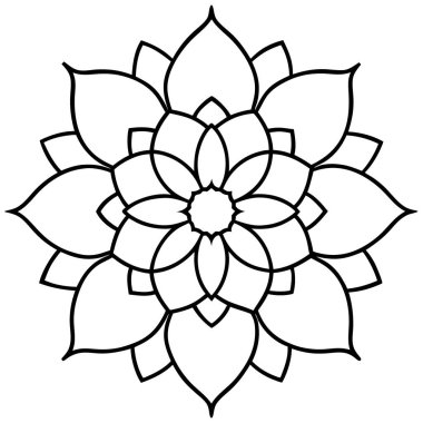 çiçek süsleme simgesi resmi, vektör illüstrasyon tasarımı.