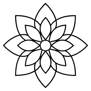 mandala vektör çizimi, simge ögesi arkaplanı