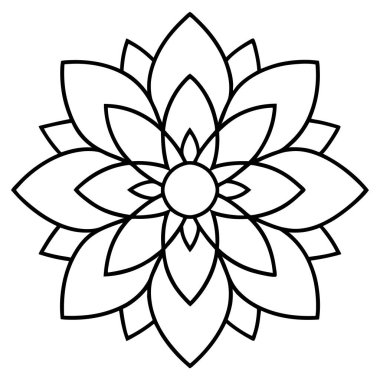 güzel ve çiçekli dekoratif ikon