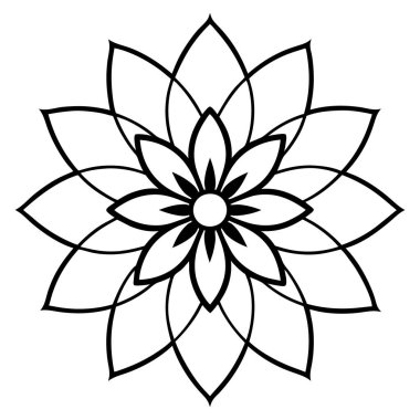 bir çiçek vektör tasarımı illüstrasyonu