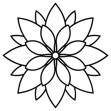 özet mandala vektör çizimi