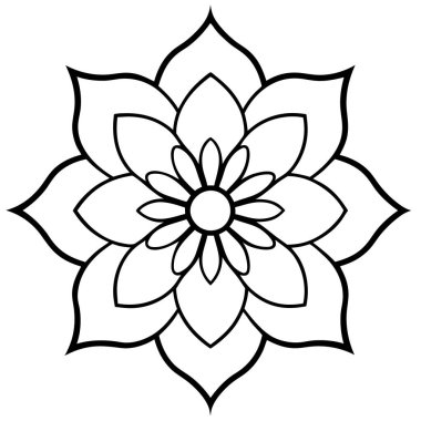 Çiçek dekorasyonu izole edilmiş simge tasarımı, vektör illüstrasyon grafiği