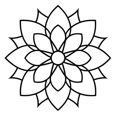 mandala. Süs. vektör illüstrasyonu.