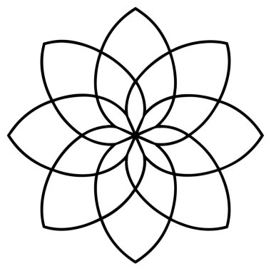 mandala. Dekoratif tasarım elemanları. vektör illüstrasyonu