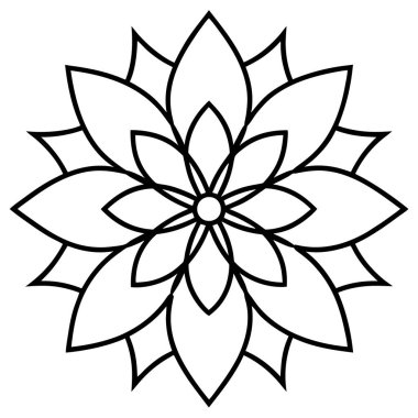 mandala. Dekoratif tasarım elemanları ve süs.