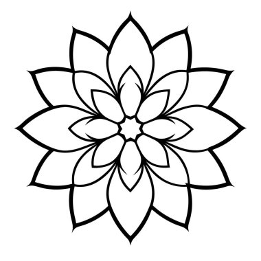 Vektör mandala. boyama kitabı