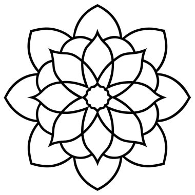 Çiçek simgesi, basit tarzı